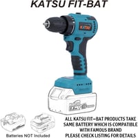 KATSU FIT-BAT 21V Akkus Fúró-Csavarozó Brushless LED Világítással 2