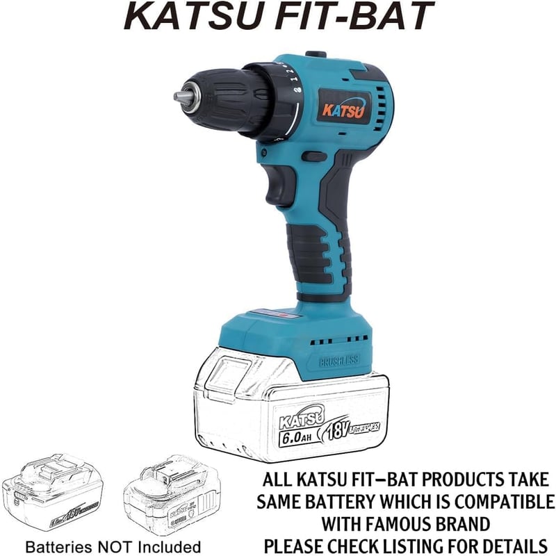 KATSU FIT-BAT 21V Akkus Fúró-Csavarozó Brushless LED Világítással