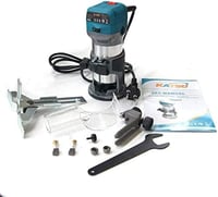 KATSU Tools Elektromos Marógép 710W - Fa Élmaró, Asztali Felsőmaró, Ácsmunkához, Barkácsoláshoz, 0.95 LE Teljesítménnyel 3