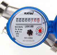 KATSU Tools vízáramlás mérő 20 mm réz vízóra 4