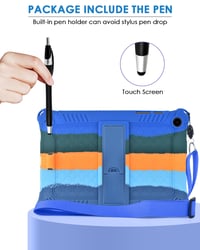 KATUMO Detské puzdro na Samsung Galaxy Tab A9+ / A9 Plus 11 palcov 2023 (SM-X210/216/218) s kompletnou ochranou, stojanom, dotykovým perom a ramenným popruhom 3