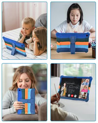 KATUMO Detské puzdro na Samsung Galaxy Tab A9+ / A9 Plus 11 palcov 2023 (SM-X210/216/218) s kompletnou ochranou, stojanom, dotykovým perom a ramenným popruhom 7