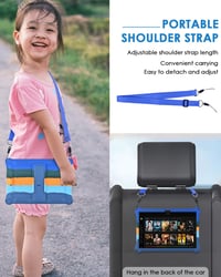 KATUMO Detské puzdro na Samsung Galaxy Tab A9+ / A9 Plus 11 palcov 2023 (SM-X210/216/218) s kompletnou ochranou, stojanom, dotykovým perom a ramenným popruhom 5