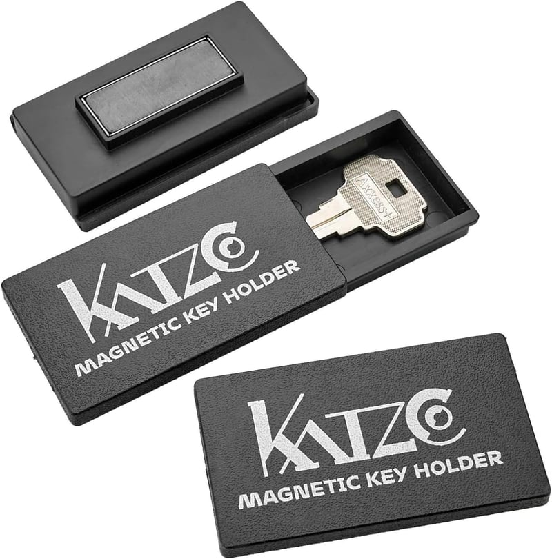 Katzco mágneses kulcstartó doboz - 3,2x7cm autó és otthon tároláshoz