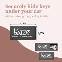 Katzco mágneses kulcstartó doboz - 3,2x7cm autó és otthon tároláshoz 2