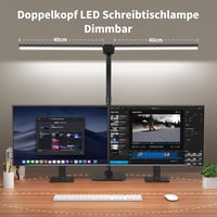 Lampă de birou LED reglabilă Kaulsoue, 24 W, 80 cm, lumină naturală prietenoasă cu ochii, 5 temperaturi de culoare și 5 niveluri de luminozitate, pentru acasă și lectură 2