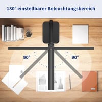 Lampă de birou LED reglabilă Kaulsoue, 24 W, 80 cm, lumină naturală prietenoasă cu ochii, 5 temperaturi de culoare și 5 niveluri de luminozitate, pentru acasă și lectură 5