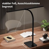 Lampă de birou LED reglabilă Kaulsoue, 24 W, 80 cm, lumină naturală prietenoasă cu ochii, 5 temperaturi de culoare și 5 niveluri de luminozitate, pentru acasă și lectură 4