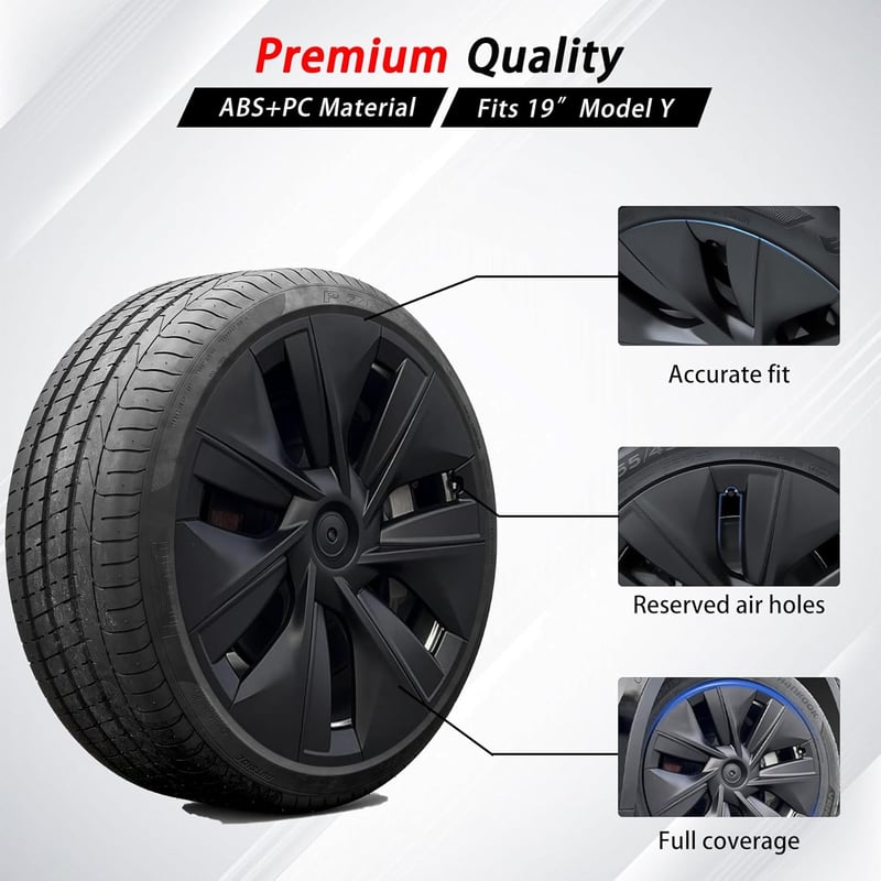 KAVANIC Tesla Model Y 19" Felniborítás Matte Black 4db Gemini 2020-2024
