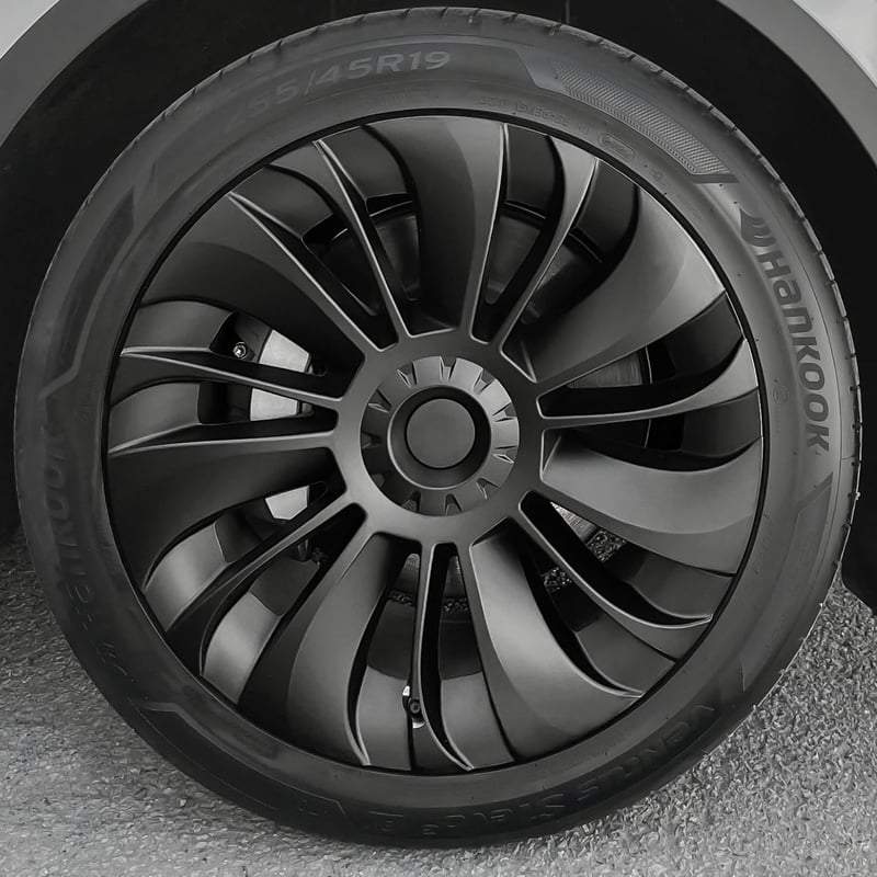 KAVANIC Tesla Model Y 2020-2023 kerékborítás 19 hüvelyk matt fekete 4 darab szett