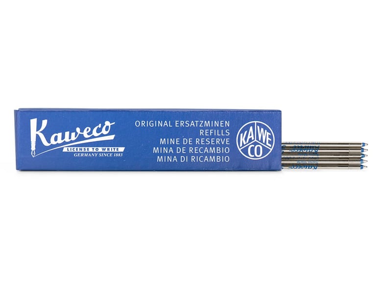 Rezervă pix Kaweco D1 1,2 mm Albastru, 5 bucăți - Pentru seriile Sport și Liliput, Grosime linie lată