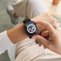 Kawoco 2 v 1 vodotesný kryt na Apple Watch Series 9/8/7 45 mm so zabudovaným tvrdeným sklom, HD ochranný kryt na dotykový displej pre iWatch 45 mm, modrý 6