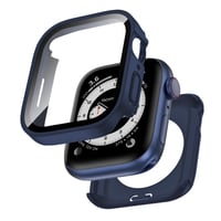 Kawoco 2 v 1 vodotesný kryt na Apple Watch Series 9/8/7 45 mm so zabudovaným tvrdeným sklom, HD ochranný kryt na dotykový displej pre iWatch 45 mm, modrý 1