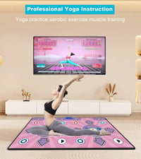 KAXIMON Dupla táncszőnyeg TV HD csatlakozással, vezeték nélküli flanel taposó gyerekeknek és felnőtteknek, többnyelvű menü, Kung Fu 9