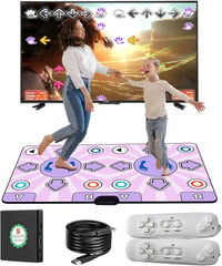 KAXIMON Dupla táncszőnyeg TV-hoz HDMI vezeték nélküli vezérlővel, csúszásmentes, gyerek és felnőtt 3-12 év, plug and play 1