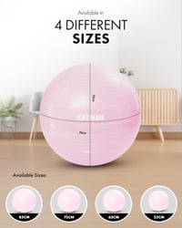 Gymnastická lopta KAYMAN 65 cm – systém Anti-Burst, protišmykové krúžky, joga, pilates, fitness, tréning rovnováhy, na doma aj do posilňovne 2