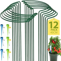 KAZITOO 12 db fémes félkör növénytartó 40x25 cm + 6 db öntöző szett 1