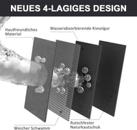 KAZOLEN Csúszásmentes Fürdőszobai Szőnyeg 60x90cm Szürke 8