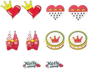 Kazunark 10 darabos karneváli jelvény szett, Köln karneváli gomb kitűzők jelmezhez
