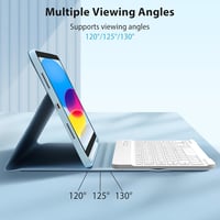 KBCASE iPad 10. generáció billentyűzetes tok ceruzatartóval, Bluetooth billentyűzet 4