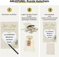 KCatsy Időt Ajándékozz Puzzle Születésnapi Utalvány Kártya Kitölthető Kuponnal 3