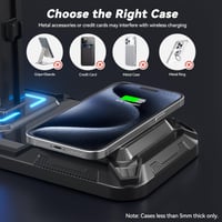 Suport pentru Căști Gaming și Controller KDD cu Încărcător Wireless, Iluminare LED cu 9 Moduri de Lumină, 2 Porturi USB și 1 Port Type-C, Stand pentru Căști și Accesorii PC 3