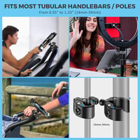 KDD Tablet Tartó Futópadhoz és Szobakerékpárhoz, 360° Forgatható iPad Telefon Állvány Edzőgépekhez, Kompatibilis iPad Pro Mini Air Samsung G 7
