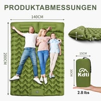 Kdti Önfelfújódó Kétszemélyes Hálómatrac Kempinghez 5