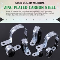 كايدك 1-1/4 colos egyfuratos csőbilincs szett 20 db cinkezett acél U alakú EMT kábelcső rögzítő kapocs 3