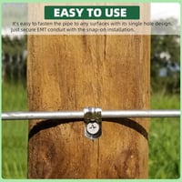 كايدك 1-1/4 colos egyfuratos csőbilincs szett 20 db cinkezett acél U alakú EMT kábelcső rögzítő kapocs 5