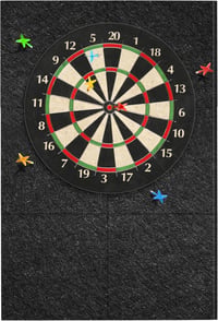 KEAGAN Dartboard Falvédő Filc Öntapadós Falszegély Darts Védelem 1