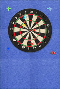 KEAGAN Öntapadós Filc Darttábla Falvédő Keret, Dartboard Border Védőlap, 1