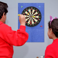 KEAGAN Öntapadós Filc Darttábla Falvédő Keret, Dartboard Border Védőlap, 4