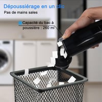 KeautFair 120W 15000Pa Vezeték Nélküli Kézi Porszívó 4in1 Mosható HEPA Szűrő 5