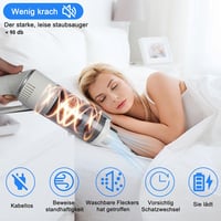 KeautFair Vezeték Nélküli Kézi Porszívó 120W/15000Pa - Kompakt Újratölthető Mini Porszívó Mosható HEPA Szűrőkkel Nedves-Száraz Használatra,  8