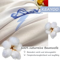 KEAYOO Dinoszaurusz Mintás Gyerek Ágynemű 135x200 cm + 80x80 cm, 2 Részes Pamut Garnitúra Cipzárral, Fiúknak és Lányoknak, Könnyen Mosható 2