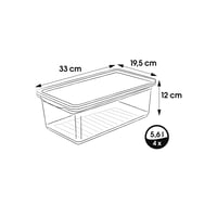 úložný box keeeper Bea so systémom odvetrávania, 4 ks - 5,6 l, priehľadný 2