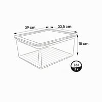 Priehľadný úložný box keeeper Bea so systémom Air Control, súprava 2 ks, 18 l, 39x33,5x18 cm 5