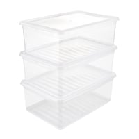 keeeper Bea Set kutija za pohranu, 3 kom., 3 x 11 L, 39 x 26,5 x 14 cm, sa sustavom za regulaciju zraka, prozirne 1