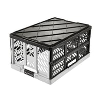 Skladací úložný box keeeper Ben, 2 ks, 54x37x28 cm, 45 l, s rukoväťami Soft-Touch, svetlosivý 4