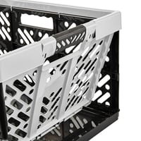 Skladací úložný box keeeper Ben, 2 ks, 54x37x28 cm, 45 l, s rukoväťami Soft-Touch, svetlosivý 6