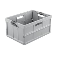 keeeper Benno Összecsukható Tárolódoboz Puha Fogantyúkkal, 45 L, 50 kg Teherbírás, Élelmiszer-biztonságos, 54x37x27,5 cm, Eco Line, Szürke (Nordic Grey) 1