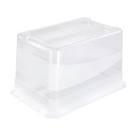 Úložný box keeeper Cornelia s vekom a klipovým uzáverom, 59,5 x 39,5 x 34 cm, 52 l, priehľadný 5