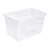 Úložný box keeeper Cornelia s vekom a klipovým uzáverom, 59,5 x 39,5 x 34 cm, 52 l, priehľadný 4