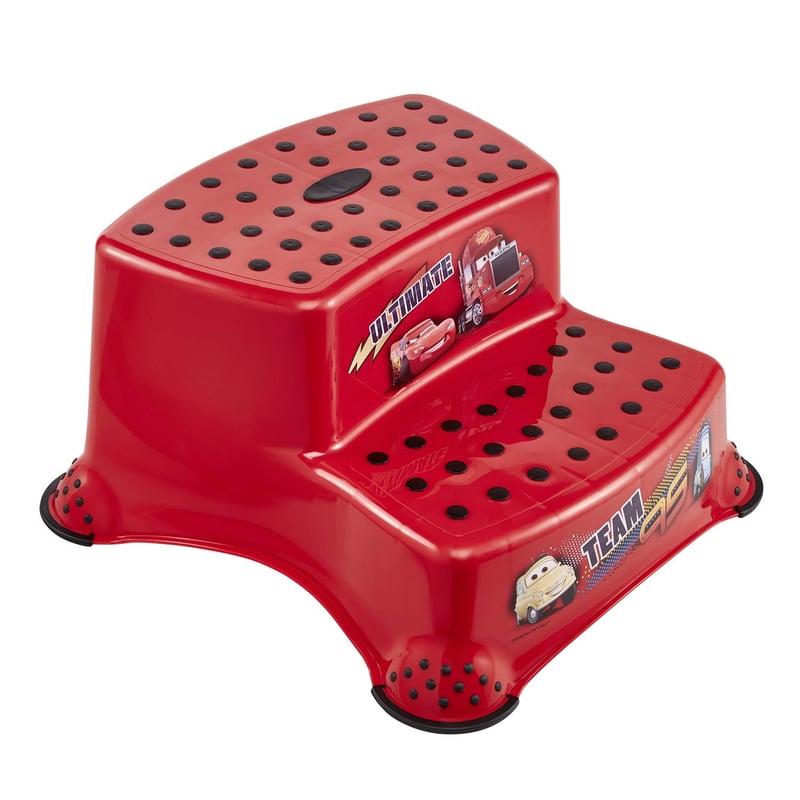 Dvojstupienok pre deti keeeper Igor Disney Cars, 40x37x21 cm, červený (cerise), pre deti od 3 do 14 rokov