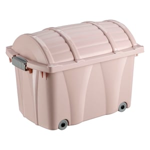 Keeeper Kamil Pure úložný box s kolieskami a vekom, 58 x 37 x 40 cm, Nordic Pink