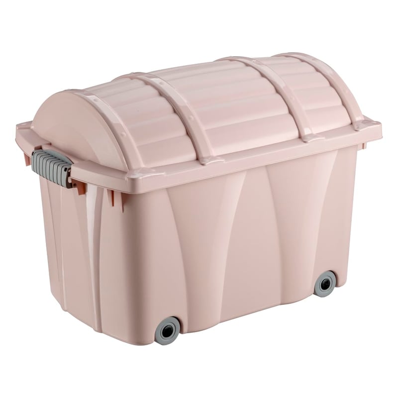 Keeeper Kamil Pure úložný box s kolieskami a vekom, 58 x 37 x 40 cm, Nordic Pink