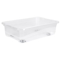 úložný box s kolieskami a uzatvárateľným vekom keeeper Konrad, 59,5 x 39,5 x 18 cm, 28 litrov, priehľadný 4
