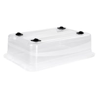 úložný box s kolieskami a uzatvárateľným vekom keeeper Konrad, 59,5 x 39,5 x 18 cm, 28 litrov, priehľadný 5