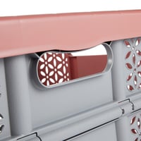 Keeeper Lea sklopiva kutija za pohranu, 32 L, 48,5 x 35 x 23,5 cm, nordijski crvena, meke ručke, nosivost 30 kg, sigurna za hranu, štedi prostor 6